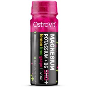 Вітамінно-мінеральний комплекс для спорту OstroVit MAGNESIUM POTASSIUM+B6 Shot 80 ml Lemon Lime Grape