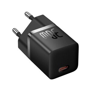 Зарядний пристрій Type C Baseus CCGN070401 Type-C QC 30W Black в Дніпропетровській області от компании интернет-магазин "БЫТПРОМТОРГ"