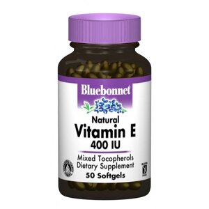 Вітамін E Bluebonnet Nutrition Natural Vitamin E 400IU 50 Caps