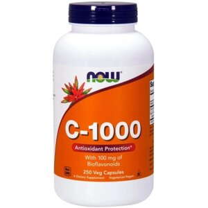 Вітамін C NOW Foods Vitamin C-1000 250 Veg Caps в Дніпропетровській області от компании интернет-магазин "БЫТПРОМТОРГ"