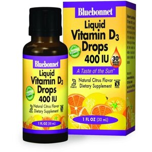 Вітамін D Bluebonnet Nutrition Liquid Vitamin D3 400 IU 30 ml Natural Citrus Flavor BLB0372 в Дніпропетровській області от компании интернет-магазин "БЫТПРОМТОРГ"