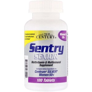 Вітамінно-мінеральний комплекс 21st Century Sentry Senior, Multivitamin & Multimineral Supplement, Women's 50+ 100 Tabs