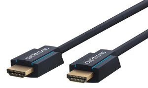 Кабель ClickTronic HDMI M/M 1.0m UHD 8K@60Hz HDR Casual OFC Синій (75.04.0988) в Дніпропетровській області от компании интернет-магазин "БЫТПРОМТОРГ"