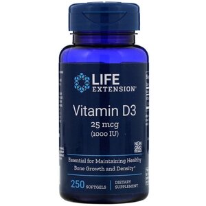 Вітамін D Life Extension Vitamin D3 1,000 IU 250 Softgels LEX-17512 в Дніпропетровській області от компании интернет-магазин "БЫТПРОМТОРГ"