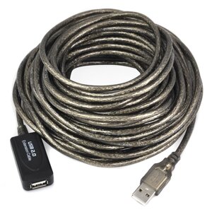 Подовжувач пристроїв активн Lucom USB2.0 A M/F (Active) 15.0m D=5.0mm AWG22 Ferrite Nickel прозорий (78.01.4366) в Дніпропетровській області от компании интернет-магазин "БЫТПРОМТОРГ"