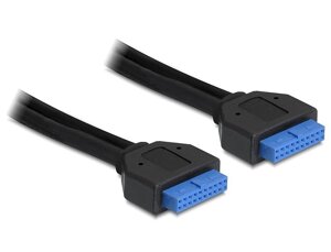 Планка корпусна Delock USB3.0 Pinheader F/F 19pin 0.45m AWG28+30 чорний (70.08.3124) в Дніпропетровській області от компании интернет-магазин "БЫТПРОМТОРГ"