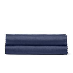 Євро простирадло Cosas DARK BLUE SATIN 220х240 см Синій