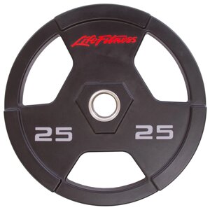 Млинці диски поліуретанові LIFE FITNESS SC-80154-25 25кг Чорний в Дніпропетровській області от компании интернет-магазин "БЫТПРОМТОРГ"