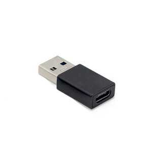 Перехідник обладнання Lucom USB Type-C-3.0A F/M USB3.0 Чорний (62.09.8011)