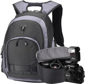 Рюкзак для ноутбука 15,6 з сумкою для фотокамери та дощовиком Sumdex PON-395GY Чорний з сірим в Дніпропетровській області от компании интернет-магазин "БЫТПРОМТОРГ"