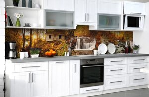 Скинали на кухню Zatarga «Осінні фарби» 600х2000 мм вінілова 3Д Наліпка кухонний фартух
