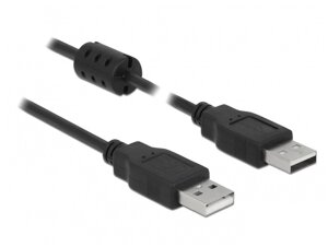 Кабель пристроїв Delock USB2.0 A M/M  0.5m AWG24+28 2xShielded D=4.0mm F Cu чорний (70.08.4888) в Дніпропетровській області от компании интернет-магазин "БЫТПРОМТОРГ"