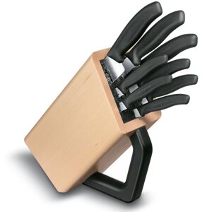 Набір кухонних ножів та підставки Victorinox Swiss Classic Cutlery Block 9 предметів Чорні (6.7173.8) в Дніпропетровській області от компании интернет-магазин "БЫТПРОМТОРГ"