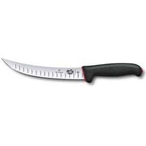 Кухонний ніж м'ясника Victorinox Fibrox Butcher Dual Grip 20 см Чорно-червоний (5.7223.20D)