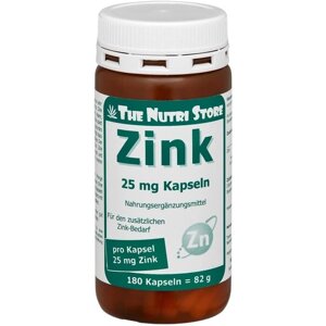 Мікроелемент Цинк The Nutri Store Zink 25 mg 180 Caps ФР-0000073