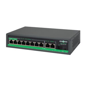 Комутатор мережевий POE GreenVision GV-018-D-08G 2PG 1SFP в Дніпропетровській області от компании интернет-магазин "БЫТПРОМТОРГ"