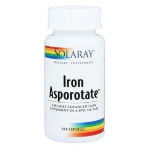 Мікроелемент Залізо Solaray Iron Asporotate 18 mg 100 Caps SOR-04600 в Дніпропетровській області от компании интернет-магазин "БЫТПРОМТОРГ"