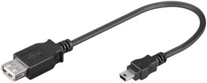 Перехідник обладнання Goobay USB2.0 A-mini 5p F/M 0.2m прямий чорний (75.09.5006) в Дніпропетровській області от компании интернет-магазин "БЫТПРОМТОРГ"