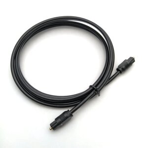 Кабель аудіо оптичний Lucom Toslink 2.0m D=4.0mm Optical S/PDIF чорний (62.09.8024)