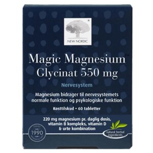 Мікроелемент Магній New Nordic Magic Magnesium Glycinat 550 mg 60 Tabs в Дніпропетровській області от компании интернет-магазин "БЫТПРОМТОРГ"