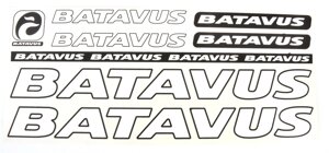 Наклейка Batavus на раму велосипеда Білий (NAK040)