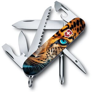 Складаний ніж Victorinox Hiker Animal 91 мм 14 функцій Леопард (1.4613.3_F1080pw)