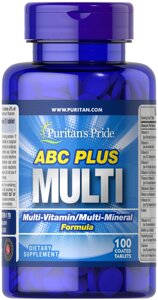 Вітамінно-мінеральний комплекс Puritan's Pride ABC Plus Multivitamin 100 Tabs