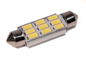 Світлодіодна лампа StarLight T11 9 діодів 5630 1.5W 12V WHITE / 41mm / мультиполярна