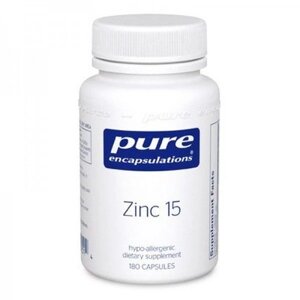 Мікроелемент Цинк Pure Encapsulations Zinc 15 mg 180 Caps PE-00251 в Дніпропетровській області от компании интернет-магазин "БЫТПРОМТОРГ"