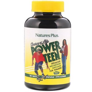 Вітамінно-мінеральний комплекс Nature's Plus Source of Life Power Teen 180 Tabs NTP29992