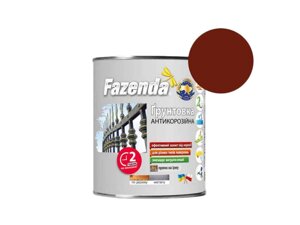 Грунтовка алкідна Червоно-коричневий 2,8кг ГФ-021 ТМ FAZENDA