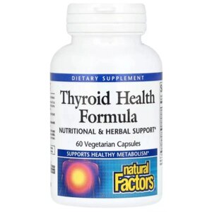 Вітамінно-мінеральний комплекс Natural Factors Thyroid Health Formula 60 Veg Caps в Дніпропетровській області от компании интернет-магазин "БЫТПРОМТОРГ"