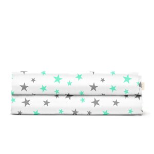 Дитяче простирадло 110х160 см MINT STARS Cosas