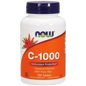 Вітамін C NOW Foods Vitamin C-1000 Buffered complex 100 Tabs в Дніпропетровській області от компании интернет-магазин "БЫТПРОМТОРГ"