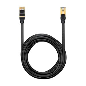 Мережевий кабель RJ45 Baseus WKJS010701 круглий 10 м Black в Дніпропетровській області от компании интернет-магазин "БЫТПРОМТОРГ"