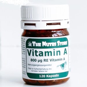 Вітамін A The Nutri Store Vitamin A 800 mg 120 Caps ФР-00000225