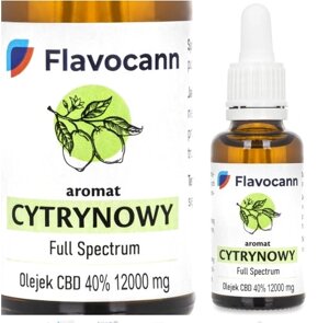 Олія КБД CBD oil 40% Flavocann Full Spectrum 30ml 12000mg LEMON Польща в Дніпропетровській області от компании интернет-магазин "БЫТПРОМТОРГ"