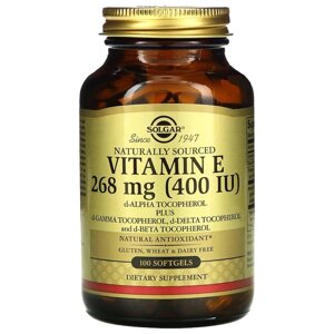 Вітамін E Solgar Vitamin E 400 IU 268 mg 100 Softgels в Дніпропетровській області от компании интернет-магазин "БЫТПРОМТОРГ"