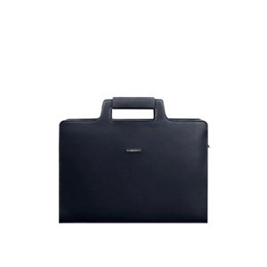 Жіноча шкіряна сумка для ноутбука та документів BlankNote 15 Dark Blue (BN-BAG-36-navy-blue) в Дніпропетровській області от компании интернет-магазин "БЫТПРОМТОРГ"