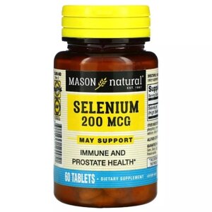 Селен Mason Natural Selenium 200 mcg 60 Tabs в Дніпропетровській області от компании интернет-магазин "БЫТПРОМТОРГ"