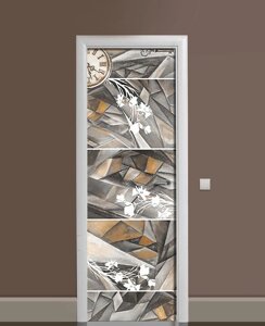 Наклейка на двері Zatarga « Ключ таємної кімнати » 650х2000 мм вінілова 3Д наклейка декор самоклеящаяся