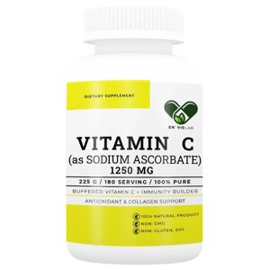 Вітамін C En`vie Lab Vitamin C as Sodium Ascorbate 225 g /180 servings/ Pure в Дніпропетровській області от компании интернет-магазин "БЫТПРОМТОРГ"