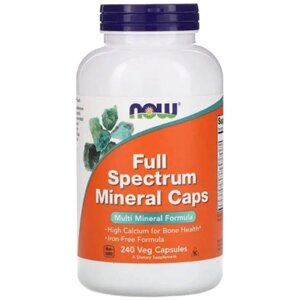 Мультимінеральний комплекс NOW Foods Full Spectrum Mineral 240 Veg Caps