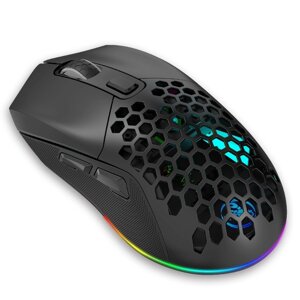 Миша бездротова HXSJ Т28 з акумулятором та RGB підсвічуванням 2,4G+Bluetooth Black в Дніпропетровській області от компании интернет-магазин "БЫТПРОМТОРГ"