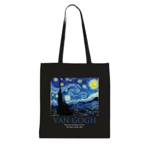 Екошопер BookOpt ВК4062 VAN GOGH «Зоряна ніч» Чорний