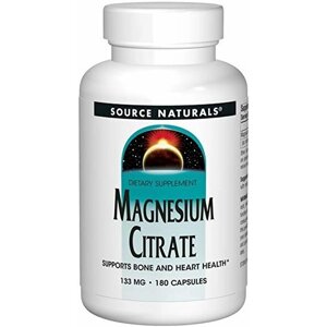 Мікроелемент Магній Source Naturals Magnesium Citrate 133 mg 180 Caps