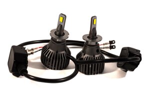 Комплект LED ламп HeadLight F1X H3 (Pk22s) 52W 12V 8400Lm з активним охолодженням (збільшена світловіддача)