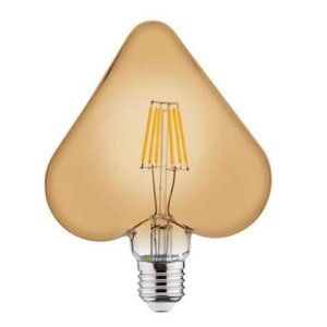 Лампа вінтажна світлодіодна "RUSTIC HEART-6" 6W Filament led 2200К E27