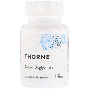 Мікроелемент Мідь Thorne Research Copper Bisglycinate 60 Veg Caps в Дніпропетровській області от компании интернет-магазин "БЫТПРОМТОРГ"