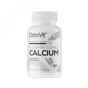 Вітамін D3+K2 для спорту OstroVit Vitamin D3 + K2 Calcium 90 Tabs в Дніпропетровській області от компании интернет-магазин "БЫТПРОМТОРГ"